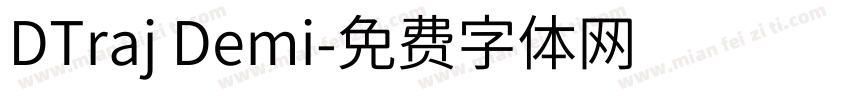 DTraj Demi字体转换